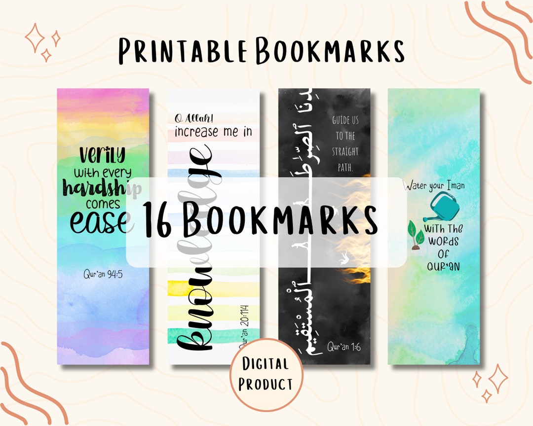 Islamic Bookmarks Bookmark Islam Bookmark Muslim Islamic Activities ...