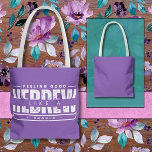 Sac fourre-tout violet, se sentir bien comme un hébreu devrait, sac fourre-tout pour femme israélite, accessoires femmes, vêtements israélites hébreu pour femme