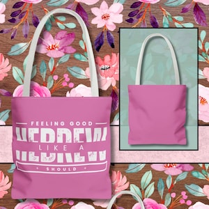 Sac fourre-tout rose se sentir bien comme un hébreu devrait, sac fourre-tout israélite pour femme, accessoires femmes, vêtements israélites hébreu pour femme