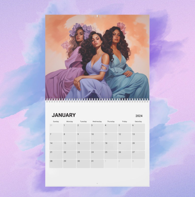 Latina Calendar classy Badass & Scheduled 2024 Etsy