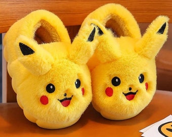 Cute Cartoon Flat Plush Slippers - Soft Sole, Non-slip, Winter Warmth for Baby Boys & Girls Indoor Cotton Shoes