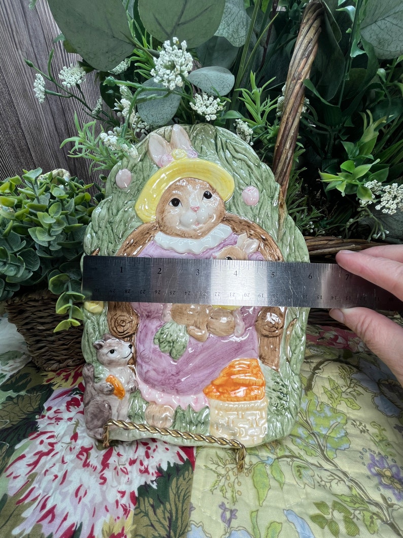 Vintage Fitz and Floyd Devonshire Rabbit, Hand Painted Easter Bunny ...