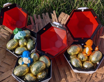 Pokemon Style Easter Egg Box | Easter Gift Decoration