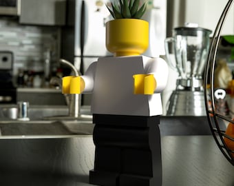 Lego Inspired Minifigure Planter