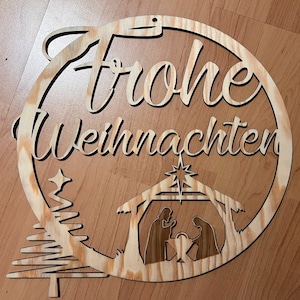 Frohe Weihnachten Schild
