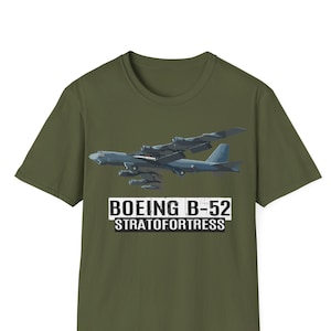 Camiseta Boeing B-52 Stratofortress, camiseta bombardero B52, bombardero B-25, avión de combate, regalo militar, camiseta avión de combate, camiseta aviación