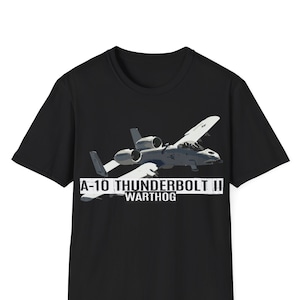 A-10 Thunderbolt II Warthog T-Shirt, A-10 Warthog Fighter Jet T-Shirt, Fighter Aircraft, Military Gift, Fighter Plane Shirt, Aviation Shirt