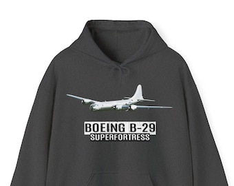 Boeing B-29 Hoodie B29 Bomber Hoodie B29 Hoodie B-29 Bomber Hoodie Fighter Aircraft Military Gift WW2 Bomber Aviation Hoodie Aviation Gift
