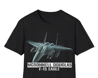 Maglietta McDonnell Douglas F-15 Eagle Maglietta F15 Fighter Jet Maglietta F15 Maglietta F15 Eagle Maglietta Aereo da caccia Regalo militare Combattente