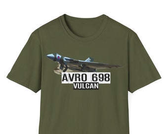 Avro 683 Vulcan T-Shirt Vulcan Bomber T-Shirt Vulcan Bomber Shirt Vulcan T-Shirt Avro T-Shirt Fighter Aircraft Bomber T-Shirt Military Gift