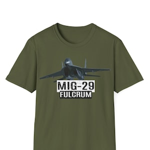 Mig-29 Fulcrum T-Shirt, Mig29 Fighter Jet T-Shirt, Fighter Aircraft, Military Gift, Fighter Plane T-Shirt, Aviation Shirt
