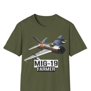Mig-19 Farmer T-Shirt, Mig-19 Fighter Plane T-Shirt, World War 2 T-Shirt, Fighter Aircraft T-Shirt, Aviation Shirt, WW2 Plane Tshirt