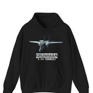Grumman F-14 Tomcat Hoodie, F-14 Fighter Jet Hoodie, Fighter Aircraft, Military Gift, Fighter Plane Hoodie, Aviation Hoodie
