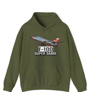 F-100 Super Sabre Hoodie, F100 Super Sabre Fighter Jet Hoodie, Fighter Aircraft, Military Gift, Fighter Plane Hoodie, Aviation Hoodie