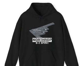 Sudadera con capucha Northrop B-2 Spirit Sudadera con capucha B-2 Bomber Sudadera con capucha B2 Spirit Sudadera con capucha Bomber Regalo militar Sudadera con capucha B2 Spirit Bomber Aviation Regalo de aviación