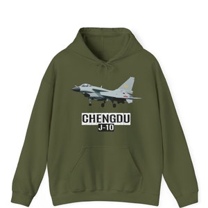 Chengdu J-10 Hoodie, J10 Fighter Jet Hoodie, Fighter Aircraft, Military Gift, Fighter Plane Hoodie, Aviation Hoodie