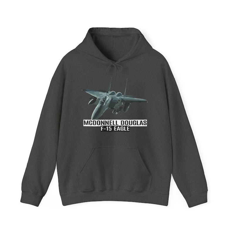 F-15 Eagle Hoodie F15 Eagle Fighter Jet Hoodie F15 Hoodie Fighter Aircraft Military Gift F15 Eagle Hoodie Fighter Plane Hoodie Aviation image 2