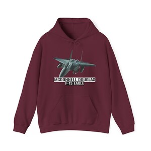 F-15 Eagle Hoodie F15 Eagle Fighter Jet Hoodie F15 Hoodie Fighter Aircraft Military Gift F15 Eagle Hoodie Fighter Plane Hoodie Aviation image 3