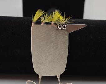 Gabrielle Gould Bird Brooch Sterling Silver