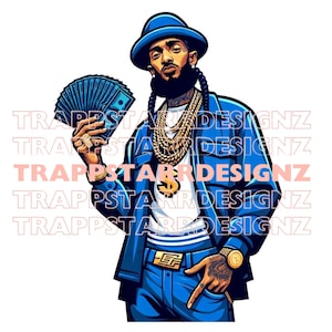 Nipsey Hussle Inspirational Wallpaper - Motivational Hip-Hop Digital Wall Art for Home Decor