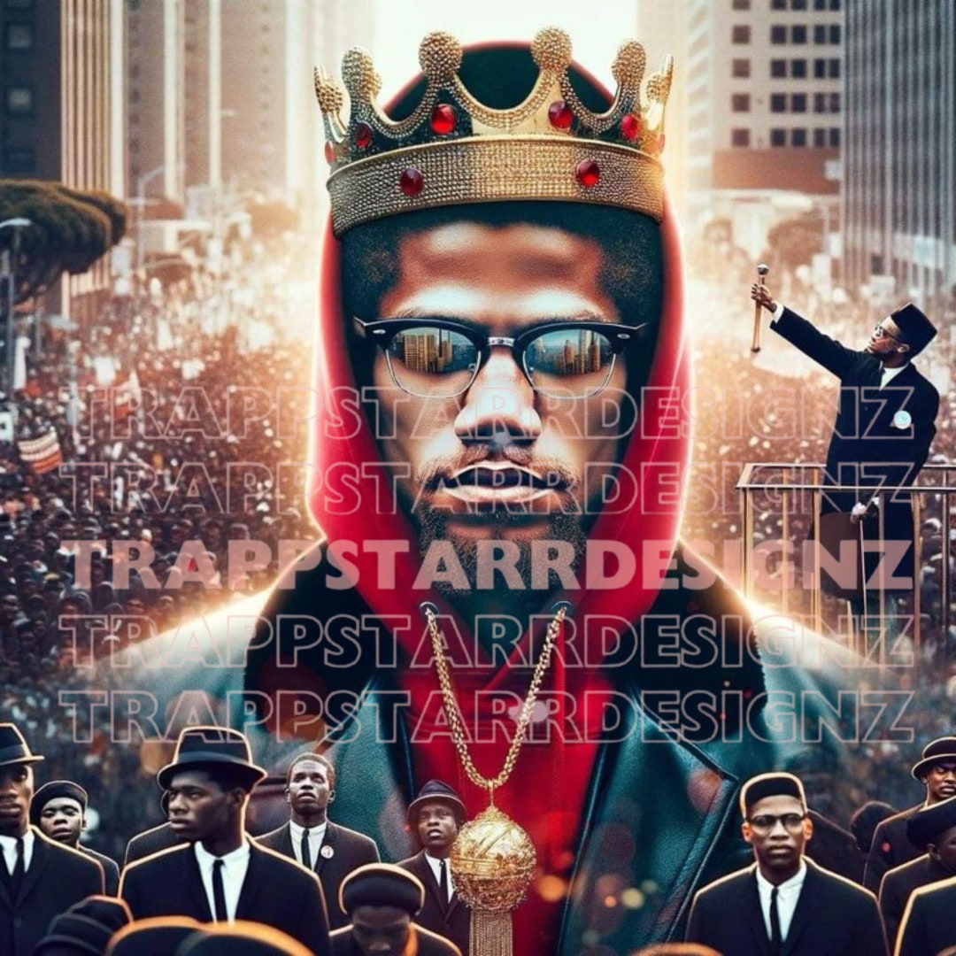 Regal Legacy - Malcolm X-civil Rights Movement Inspired Digital Art - Etsy