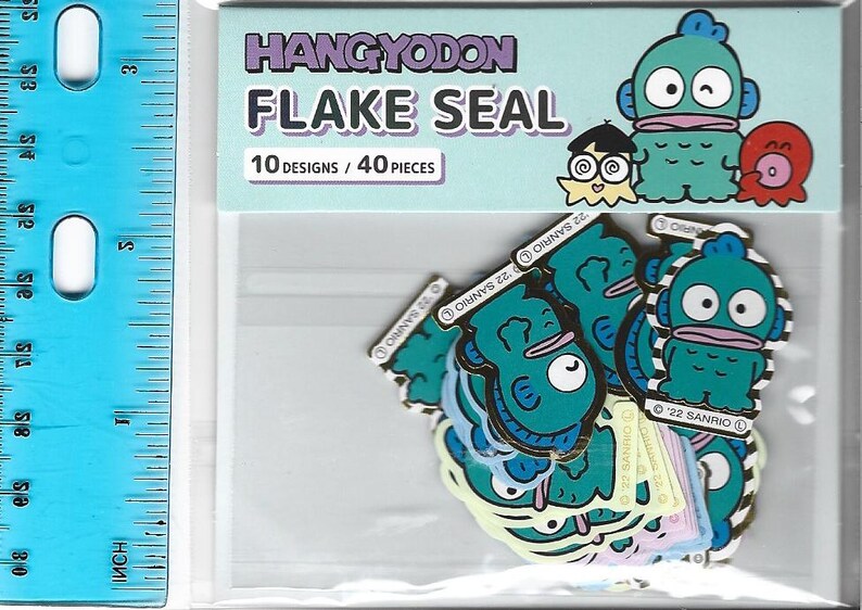 Hangyodon #7, 40 pièces, autocollants, SANRIO, imperméable