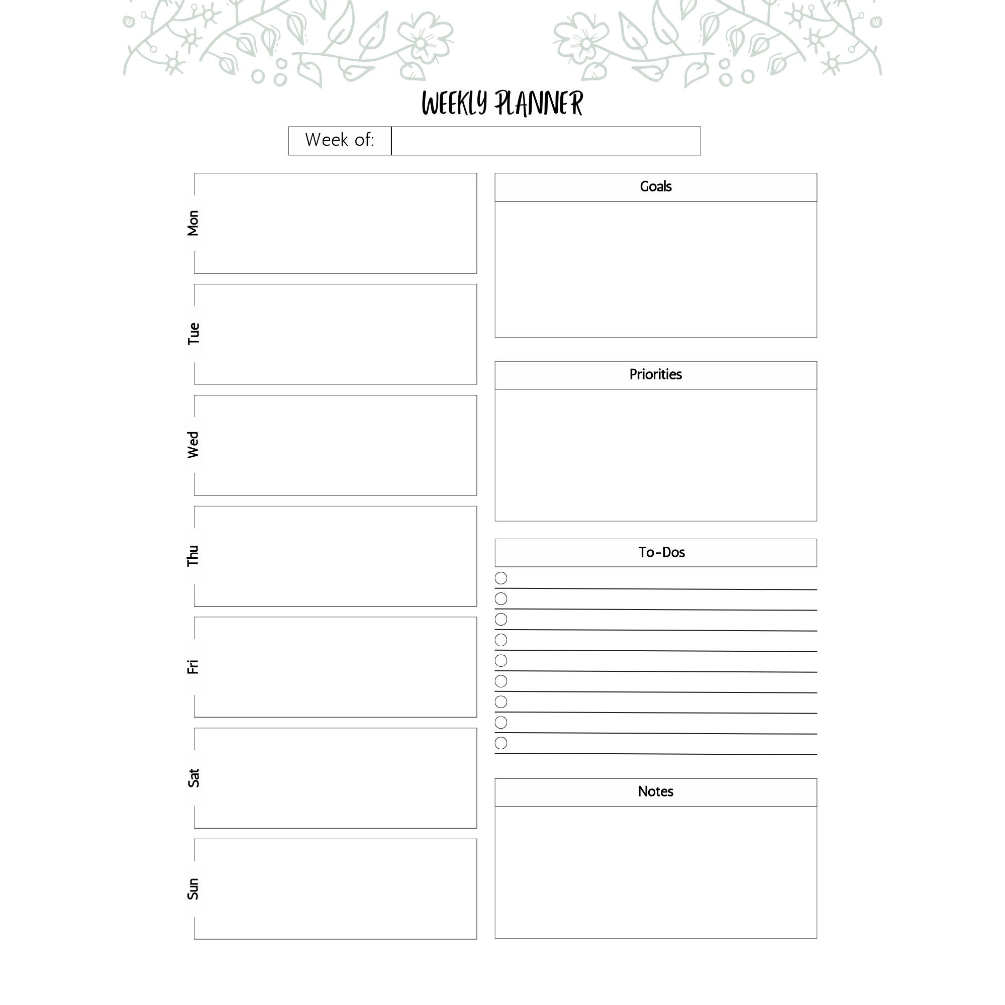 2024 Everything Planner | Printable Pdfs for Daily, Weekly, Monthly ...