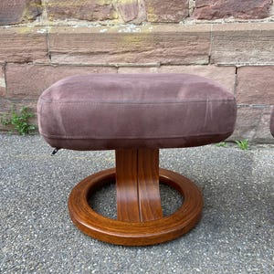 Stressless Footrest Pouf Vintage Ottoman Footrest Footstool French Scandinavian Style