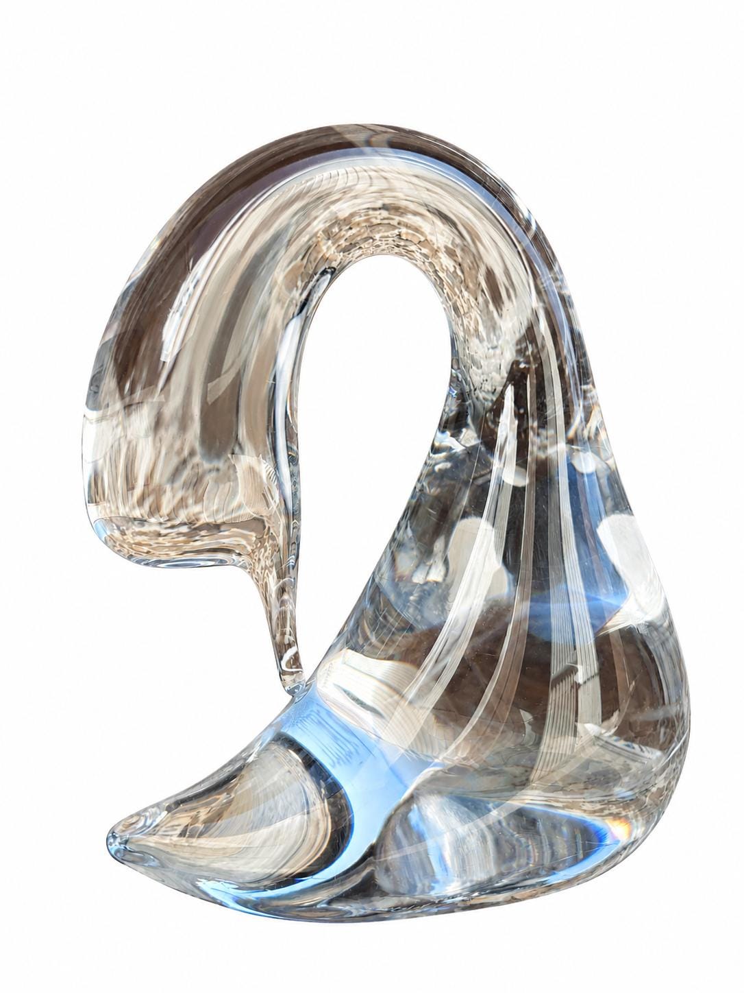 Daum France Swan - Etsy