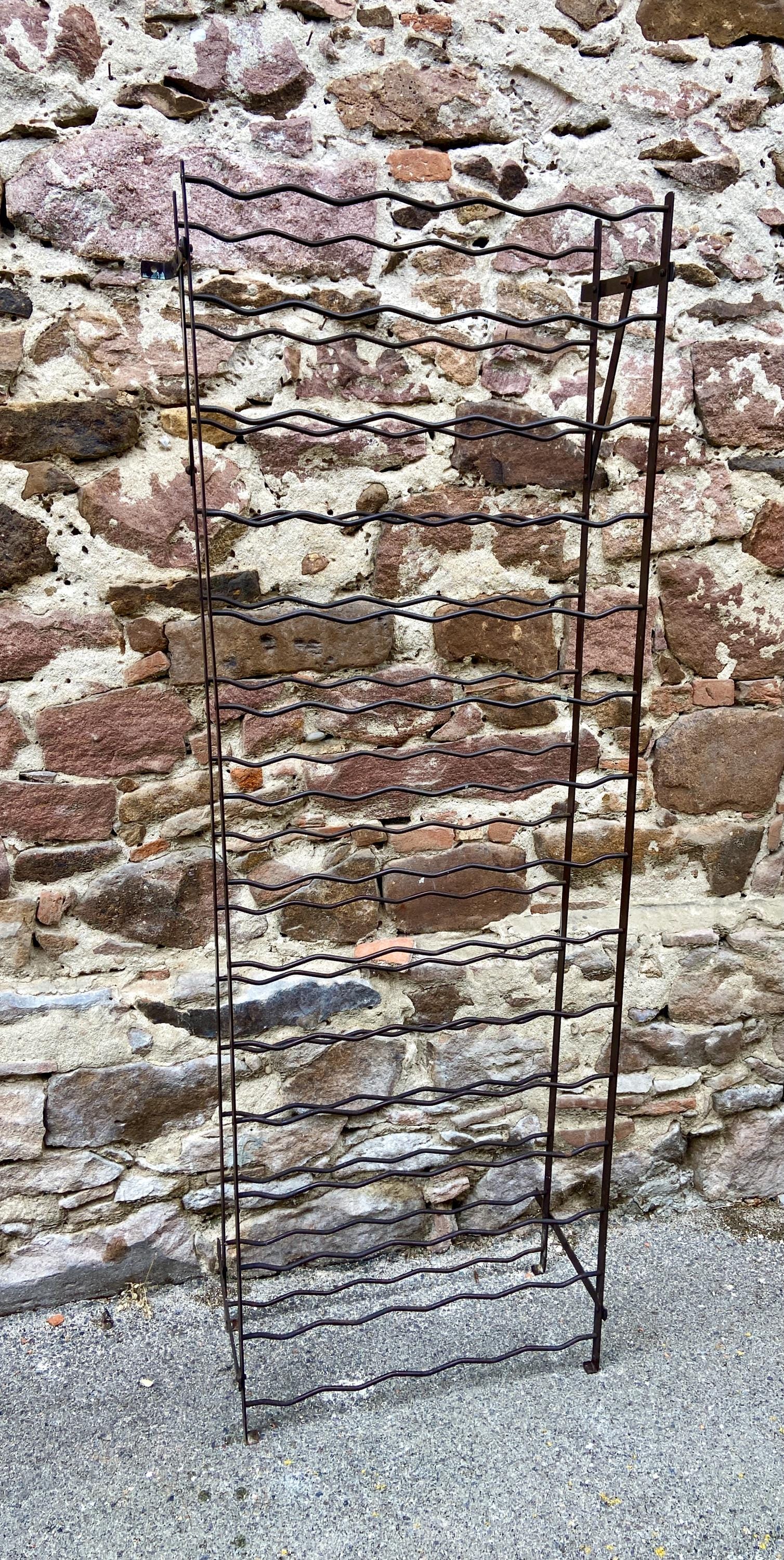 Ref 463 French Wine Cellar Rigidex 75 Bottles Rack Vintage 1950s