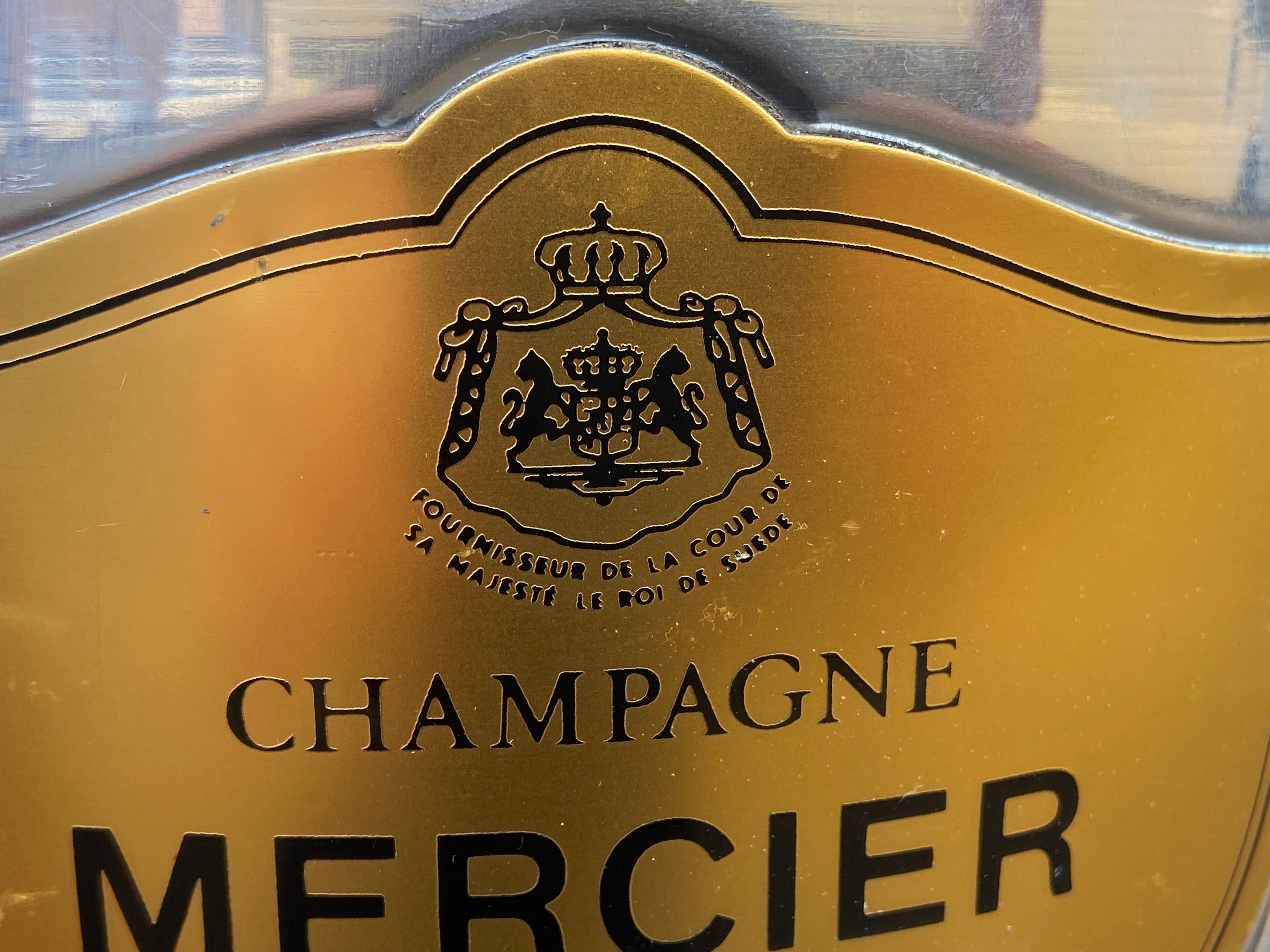 Seau à Champagne Publicitaire Mercier Épernay - Aluminium - Occasion