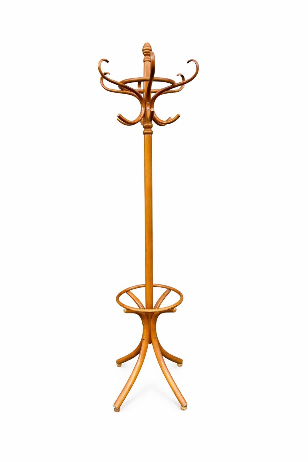 Antique French Art Deco Parrot Coat Rack, Wooden, Baumann Style, Thonet ...