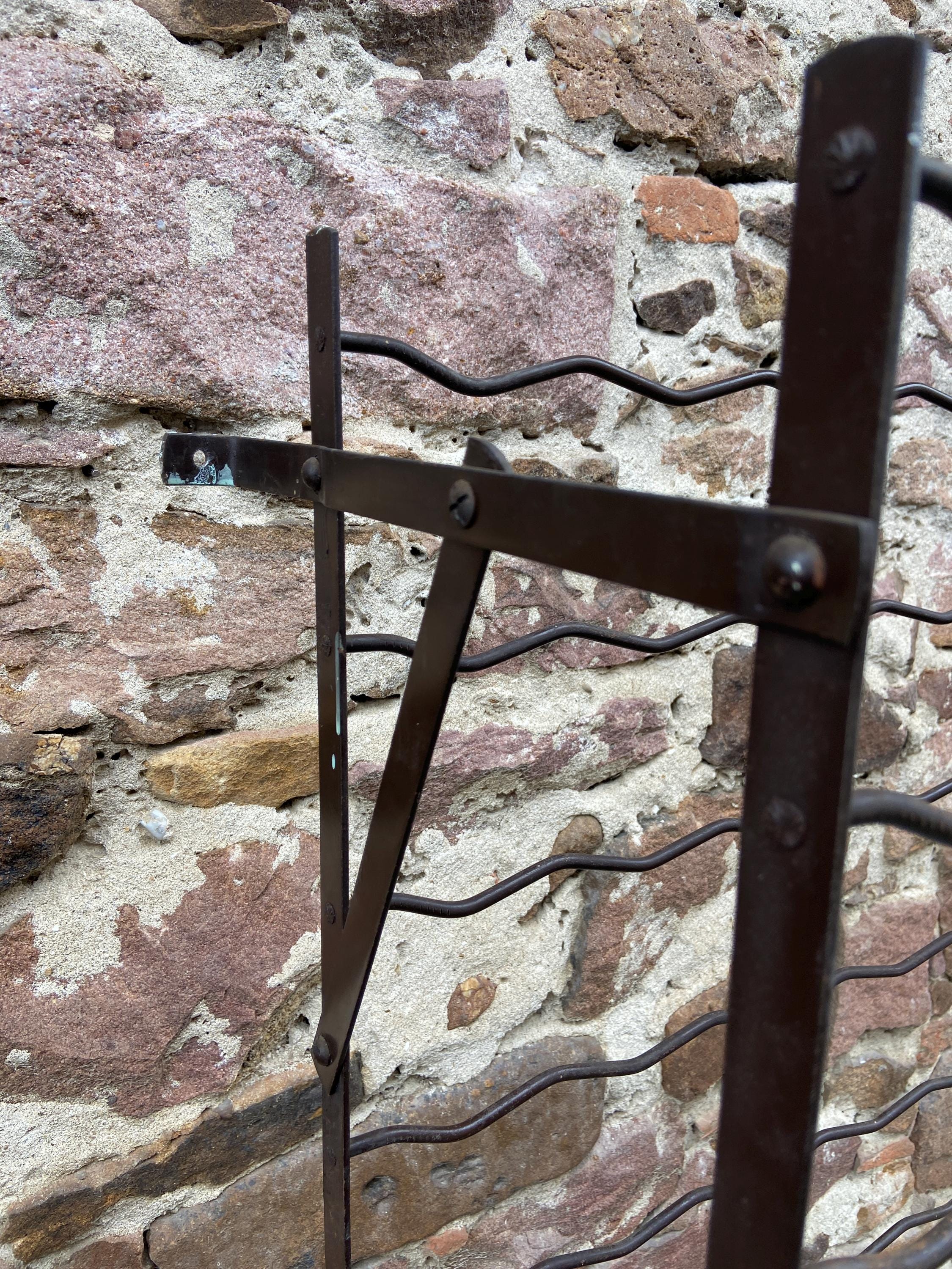 Ref 463 French Wine Cellar Rigidex 75 Bottles Rack Vintage 1950s