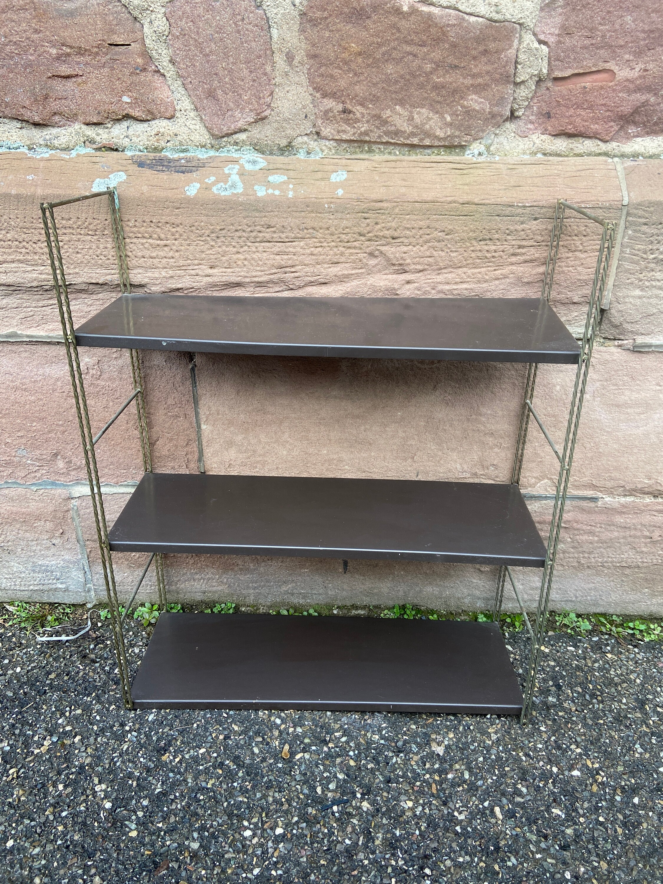 Shelf Old Industrial Metal Shelf Scandinavian String Shelf
