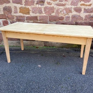 ref 721 large farm table 175 cm in 1900 fir brasserie raw natural wood