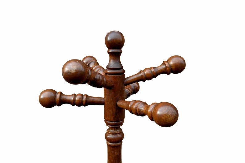Antique French Art Deco Parrot Coat Rack Wood Baumann Thonet Bistro ...