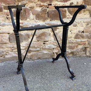 Pedestal table Antique French bistro table LEG vintage Paris, wrought iron café table cast iron kitchen Garden table legs Provence