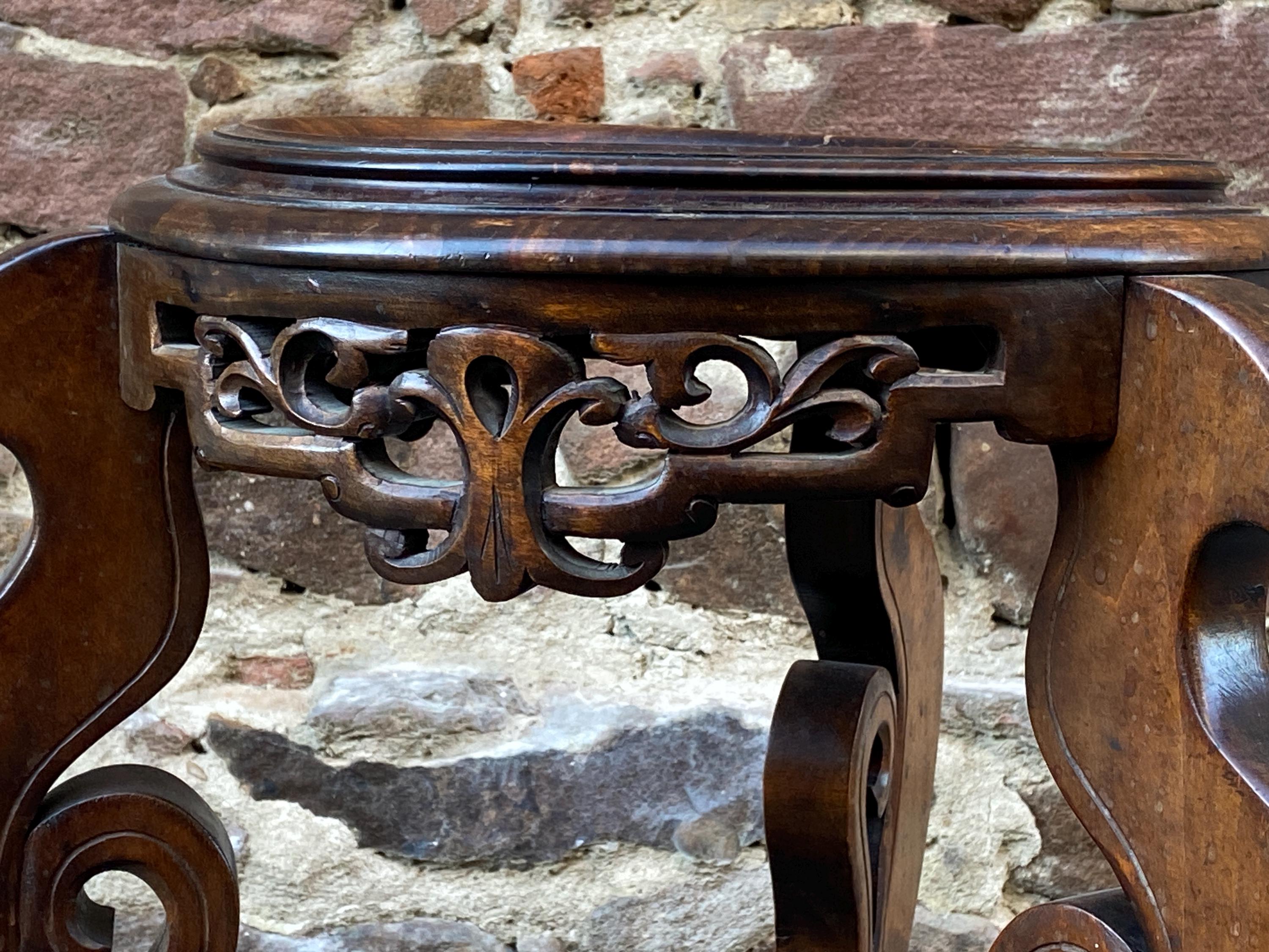 コロニアルスタイル台座テーブル インドシナ アジア ヴィンテージ 1930