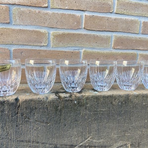 6 tumblers Scotch glasses Fruit juice crystal Baccarat Model Massena France Baccarat