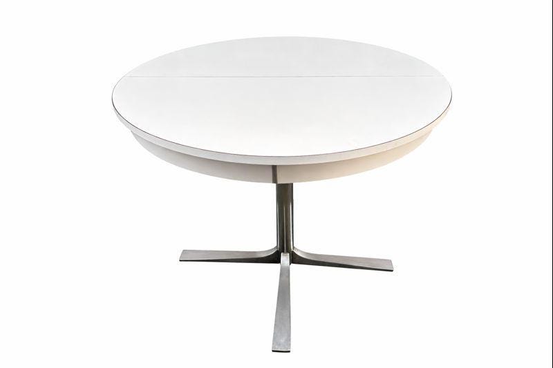 Table Modulable De Cuisine Mid-Century 1970 Roche Bobois Formica & Aluminium French