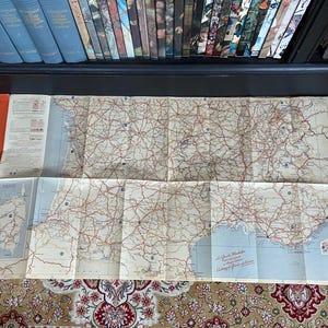 Carte Routière MICHELIN 97 - Routes et Ponts Mars 1946, France Feuille Sud