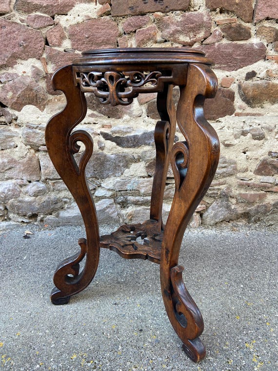 コロニアルスタイル台座テーブル インドシナ アジア ヴィンテージ 1930