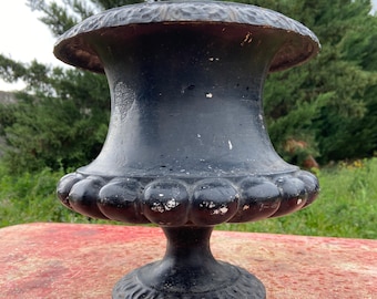 Ancien Vase Coupe Médicis Medicis Fleurs cast iron Fonte French