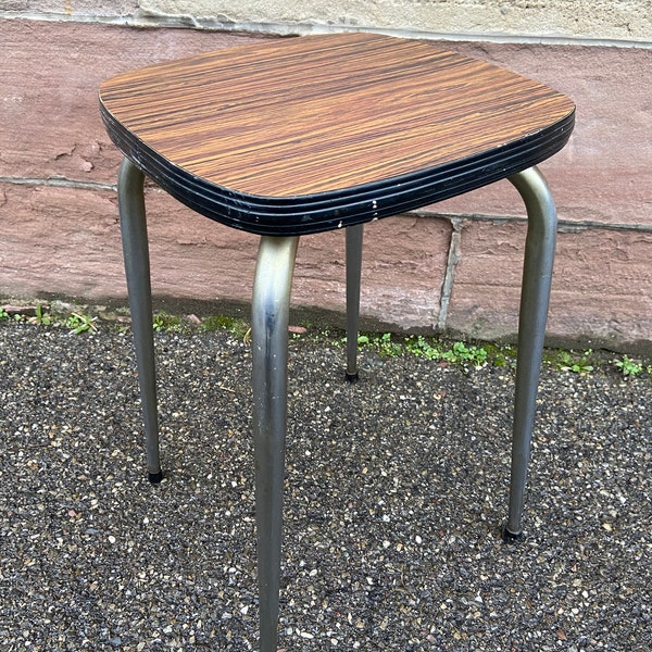 tabouret formica Années 1960 Vintage scandinave mid-century