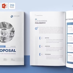 Proposition commerciale, thème professionnel, PowerPoint et Word 20 pages