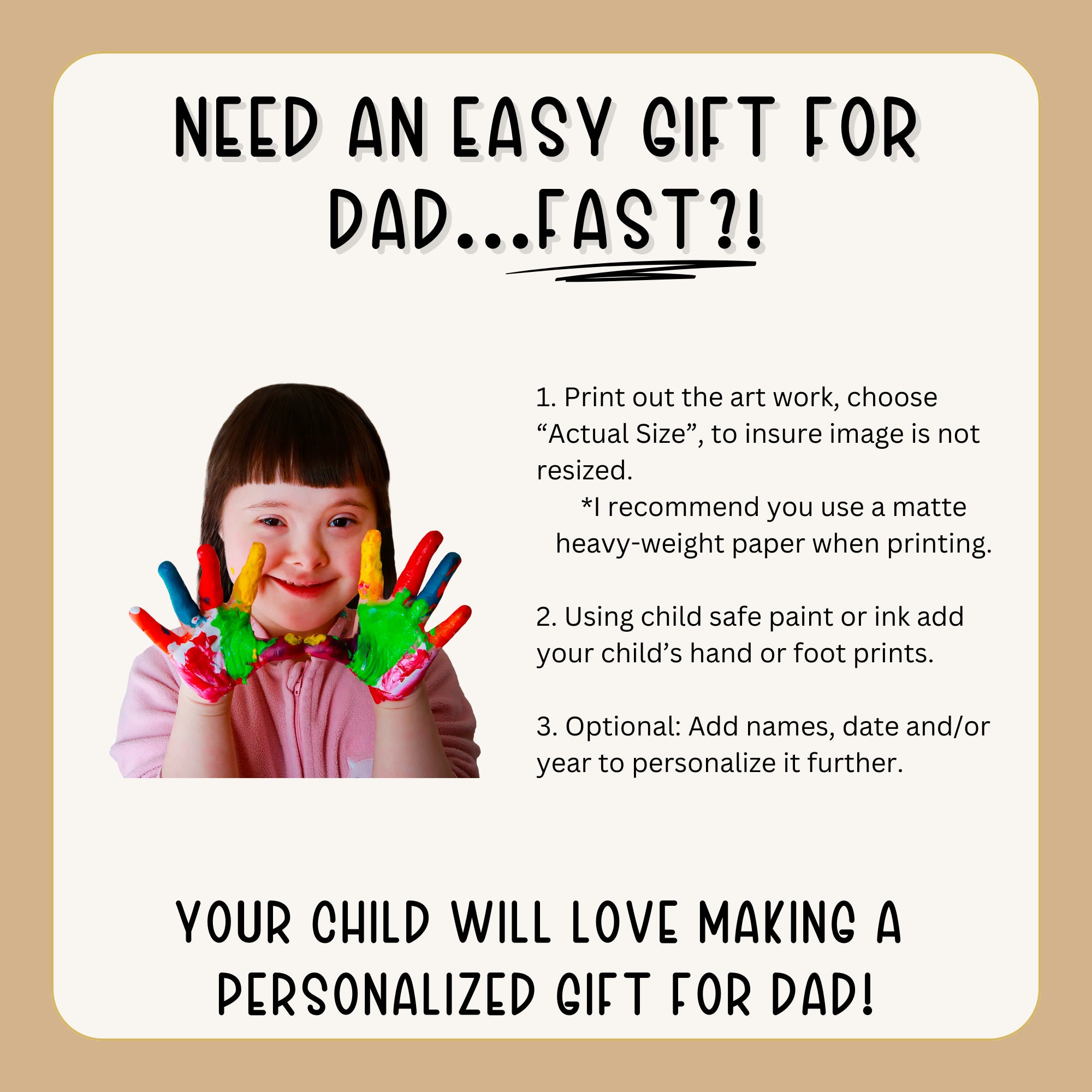 Printable Father's Day Gift Fathers Day Wall Art Keepsake Gift ...