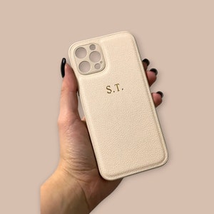 Personalized Leather iPhone Case, Custom Engraved with Your Name, Fits iPhone 11/12/13/14/15 Pro Max - Unique Gift Idea.