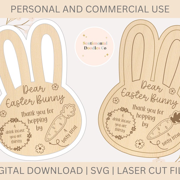 Easter Bunny Treat tray x 2 designs. Digital Download, Svg, Easter Laser cut File, Easter gift, SVG. Easter Bunny. Happy Easter, Easter gift