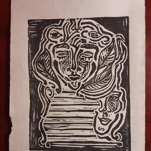 PRINTS linocut printmaking on various types of papers zdjęcie 5