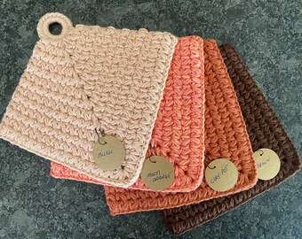 Diamond Crochet Pot Holder